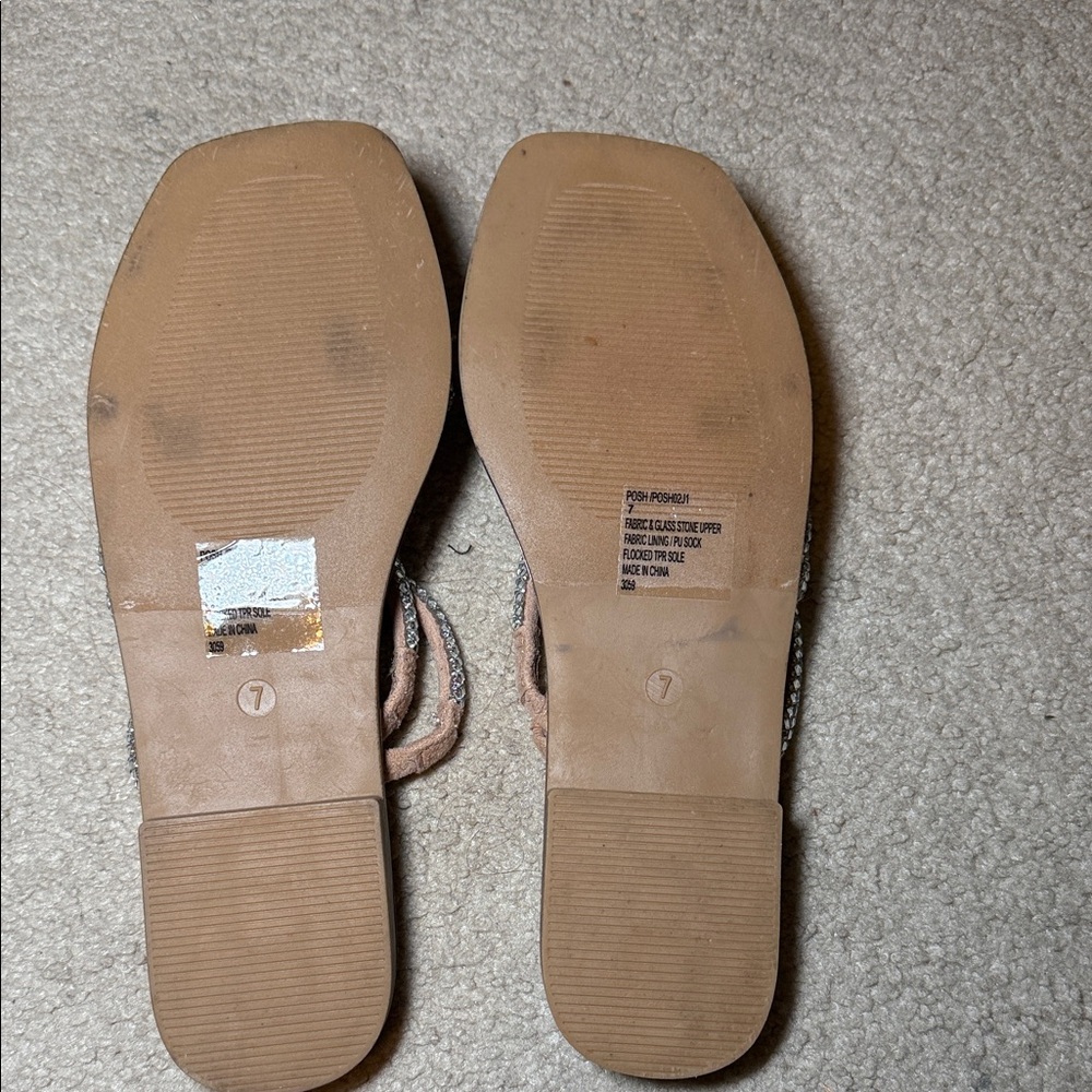 Madden Girl Brown Sandals with Silver Straps - Picture 4 of 4